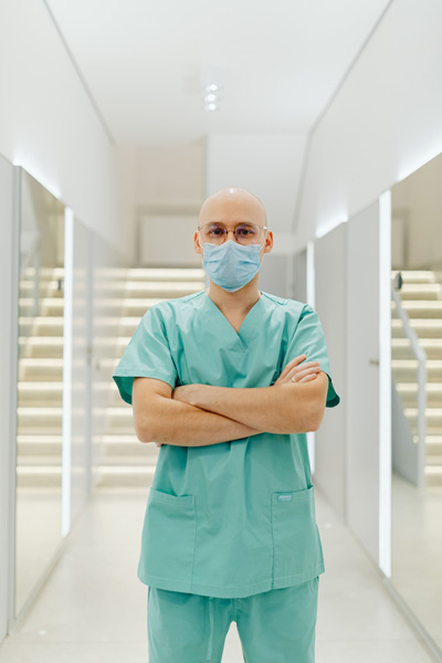 health-and-safety-training-scrubs-mask-power-pose