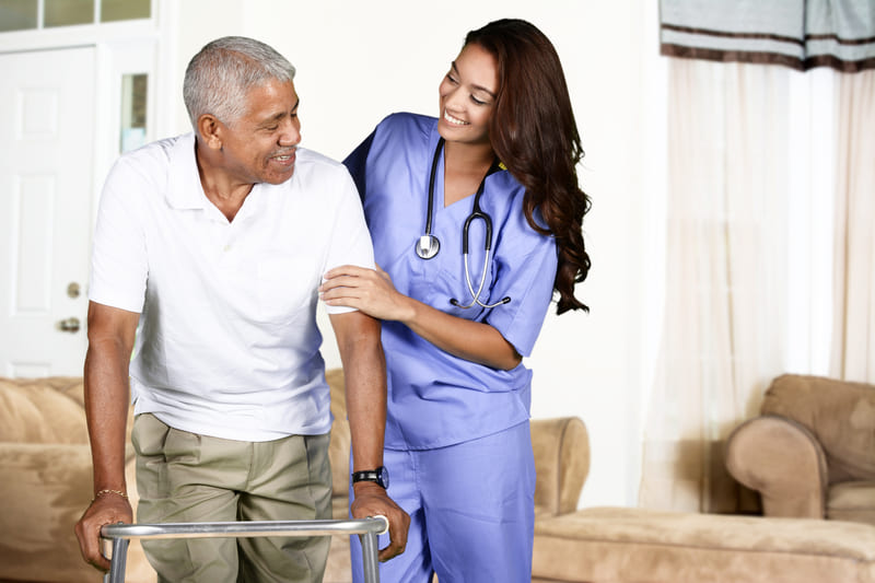 EMCARE - First Aid Training -  nurse and elderly patient