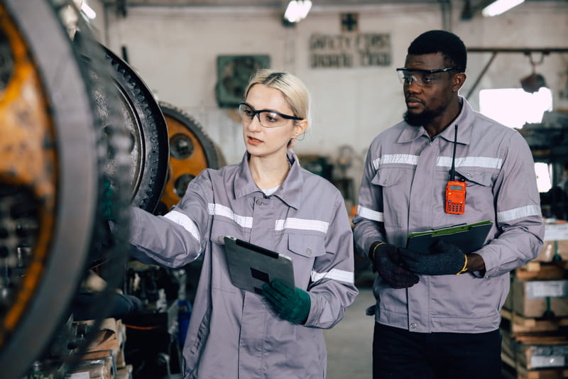 safety-officer-course-professional-engineer-inspecting-safety-audit-old-machine-in-heavy-industry-factory