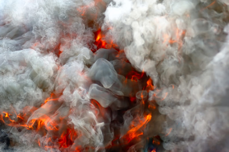 EMCARE - Fire Fighting Course - fire and smoke